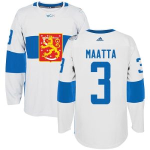 Herren Team Finland #3 Olli Maatta Authentic Weiß Heim 2016 World Cup